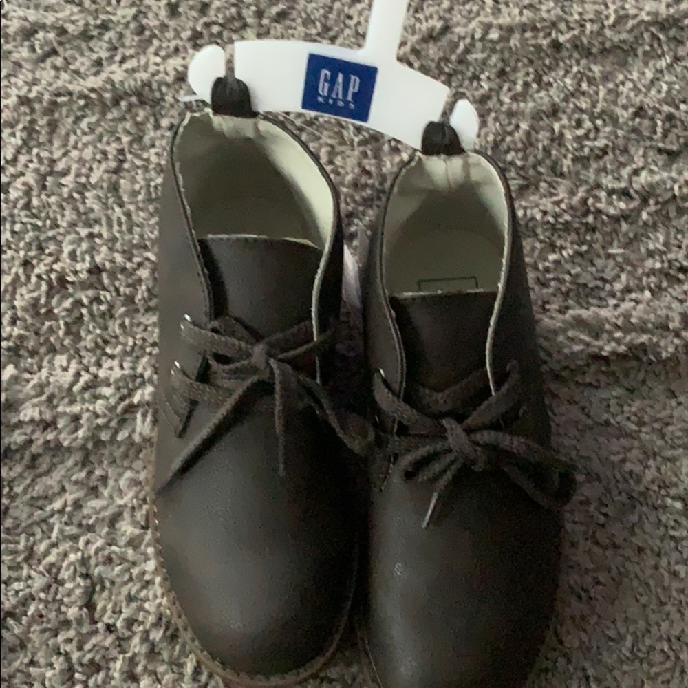 Brown kid gap boots